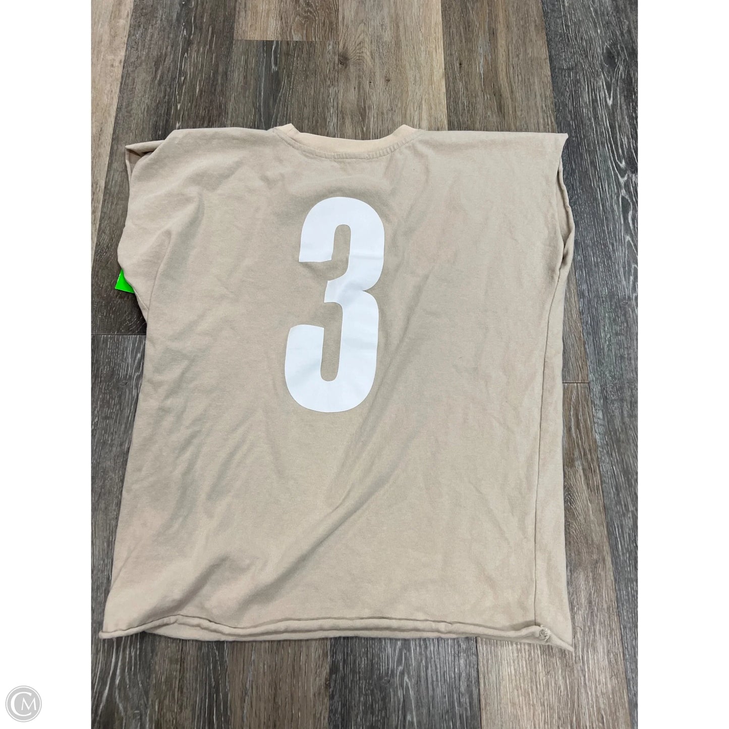 Top Short Sleeve By Bohme In Cream, Size: M