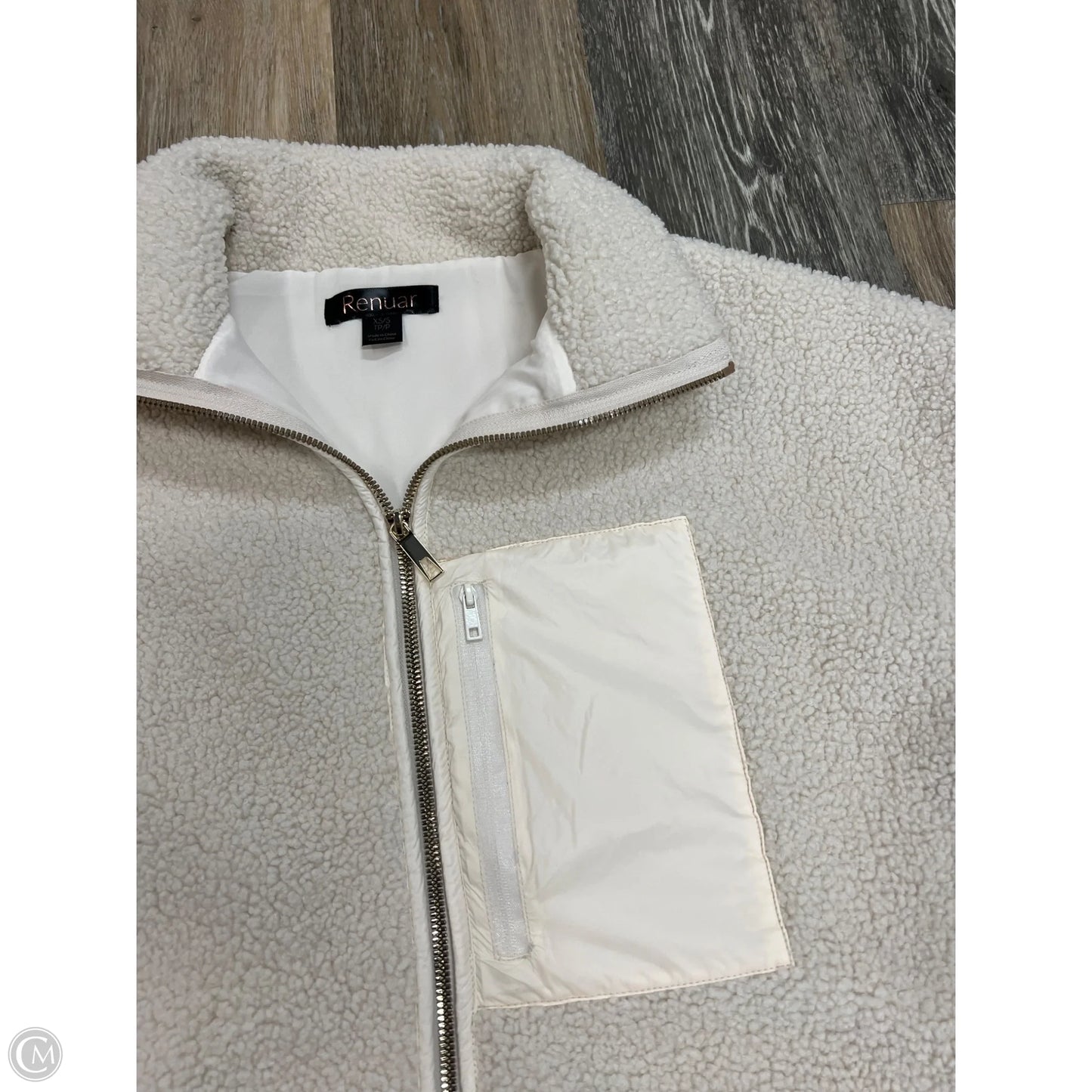 Vest Faux Fur & Sherpa By RENUAR In Cream, Size: XS/S