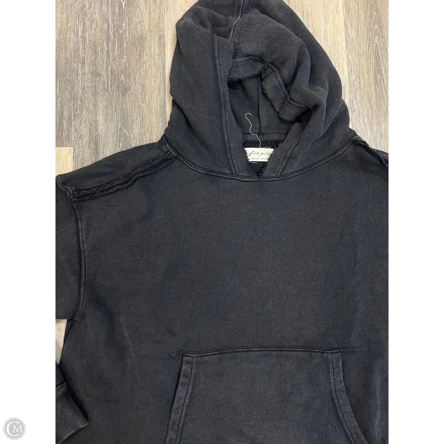 Sweatshirt Hoodie Dress By Free People In Black, Size: S