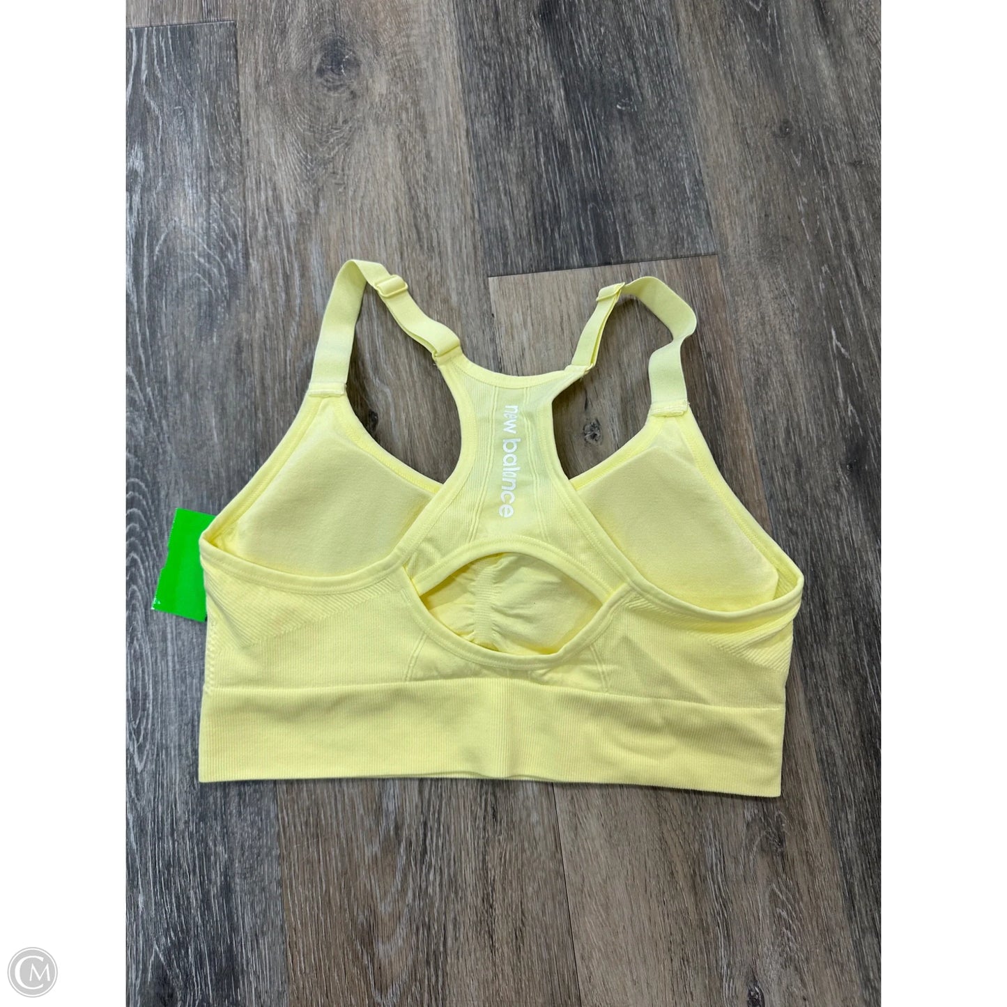 Athletic Bra By New Balance In Yellow, Size: L