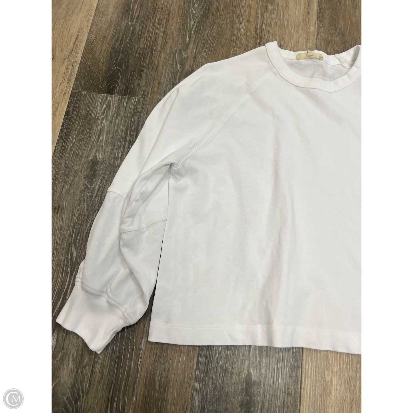 Top Long Sleeve By Madewell In White, Size: M
