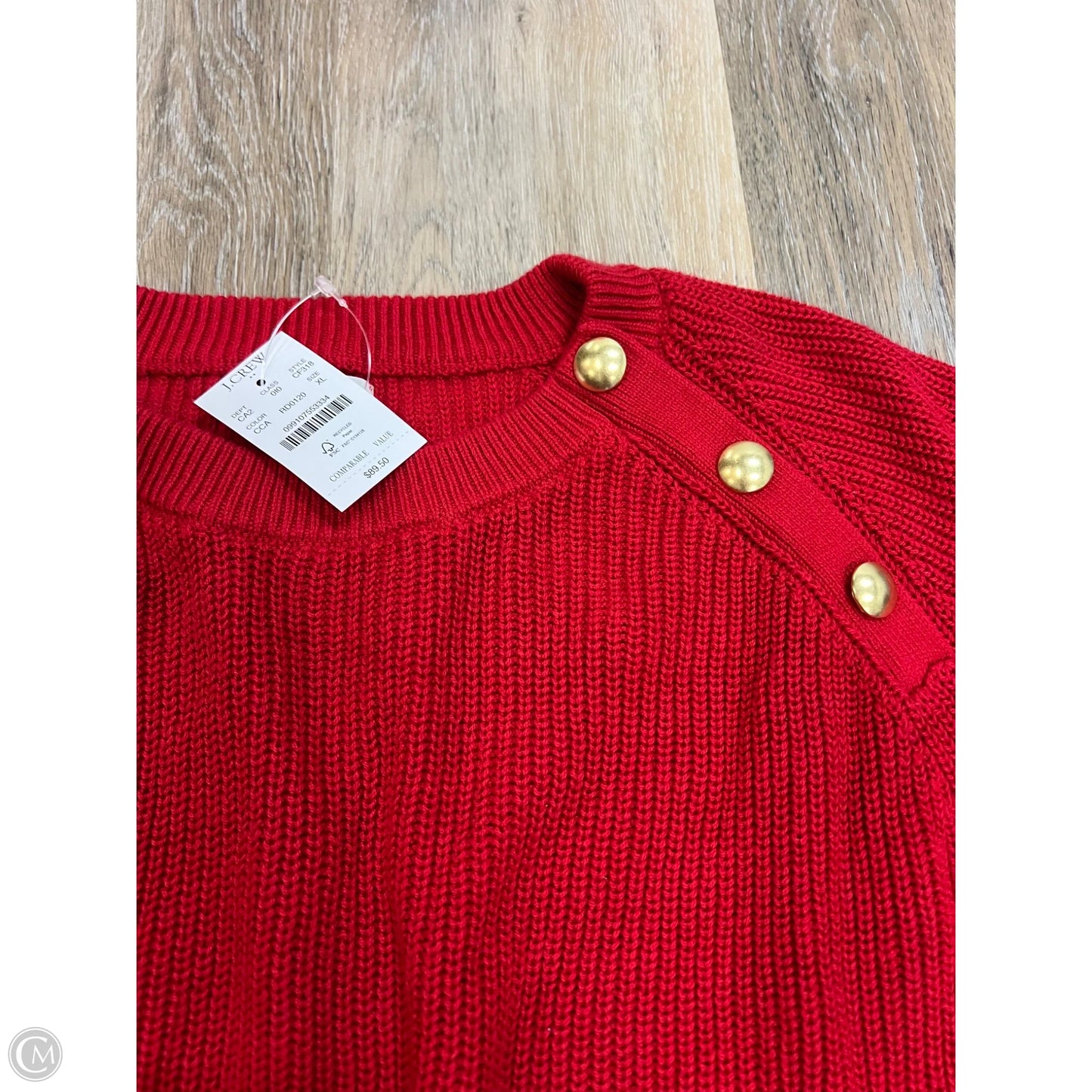 Sweater By J. Crew In Red, Size: Xl