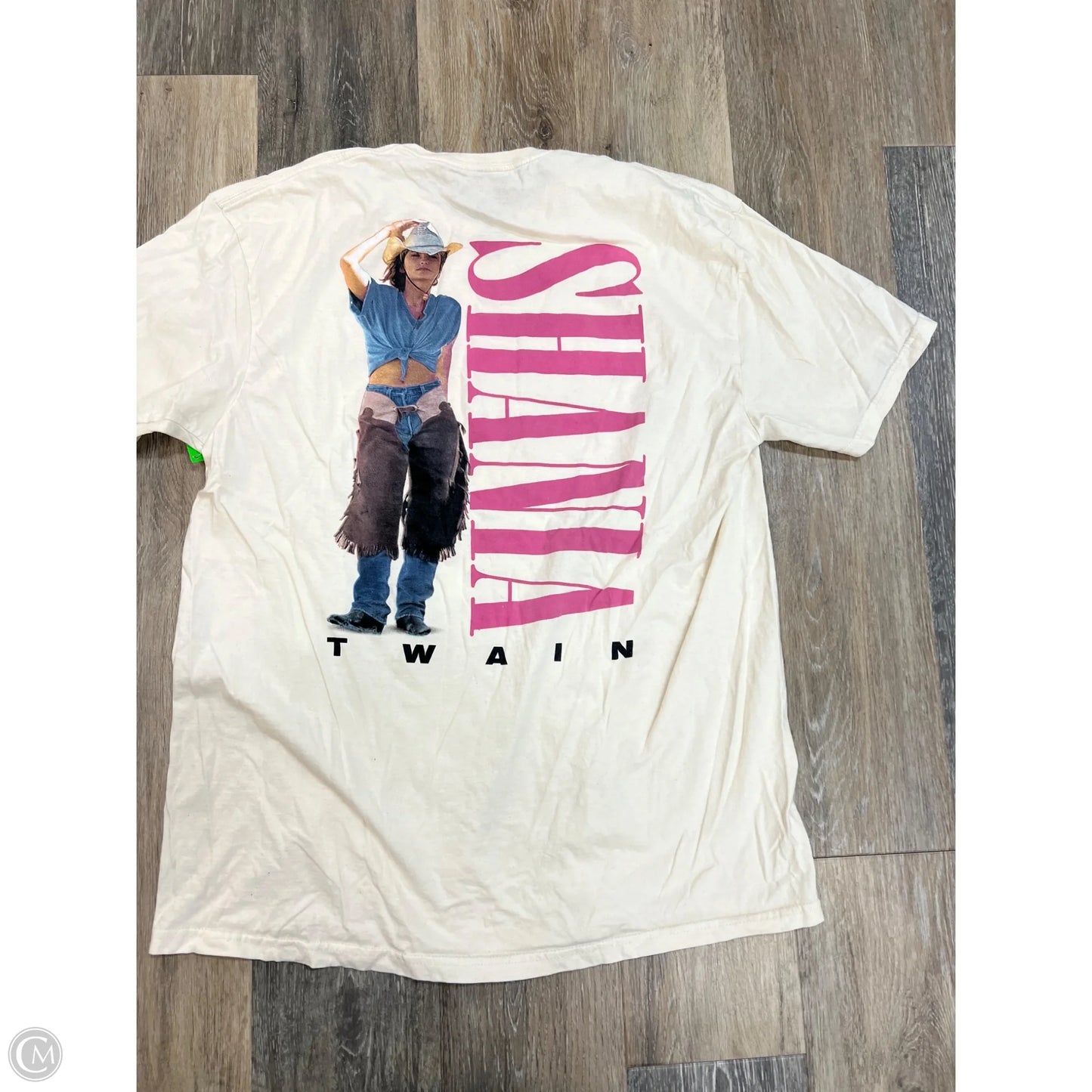 Top Short Sleeve By Clothes Mentor In Cream, Size: Xl