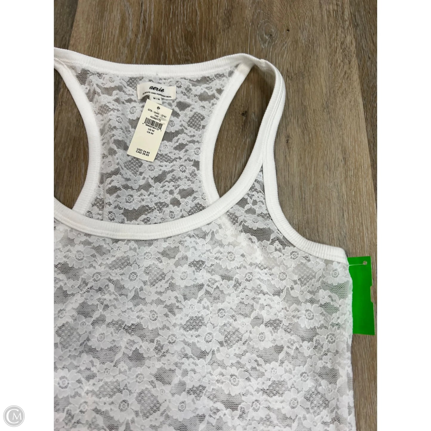Tank Top By Aerie In White, Size: M