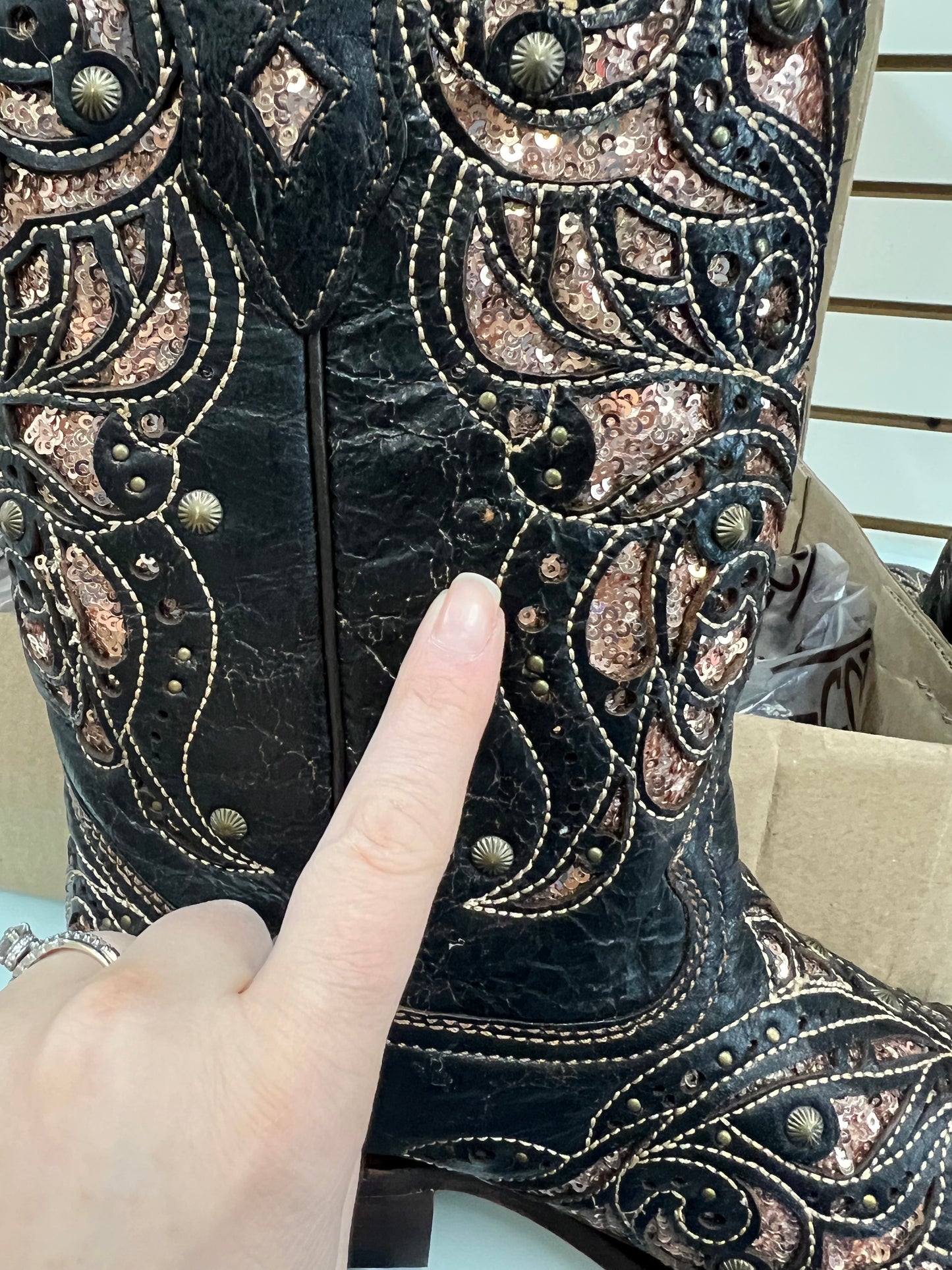 Boots Western By Corral In Brown, Size: 11