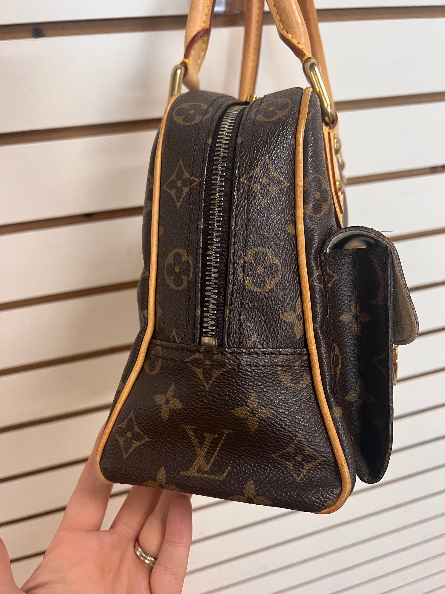 HANDBAG LUXURY DESIGNER by LOUIS VUITTON In BROWN, Size: LARGE