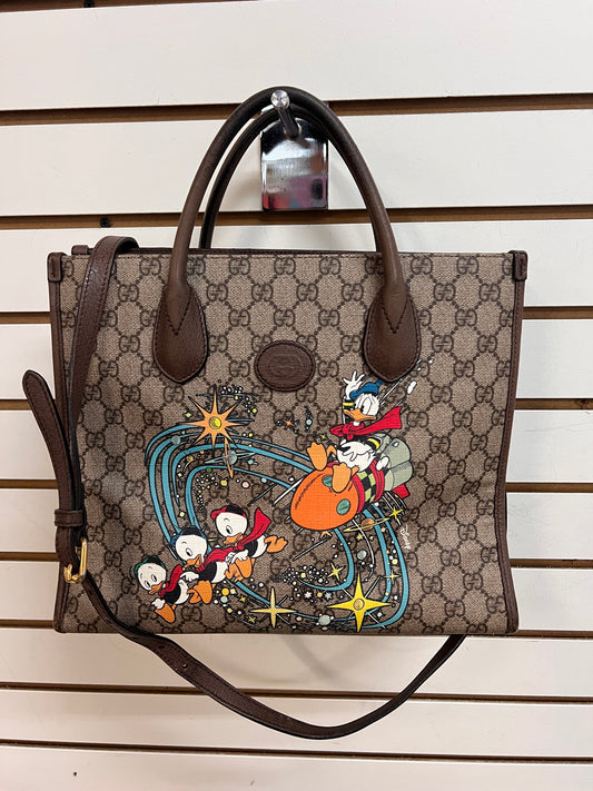 HANDBAG LUXURY DESIGNER by GUCCI In BROWN, Size: MEDIUM