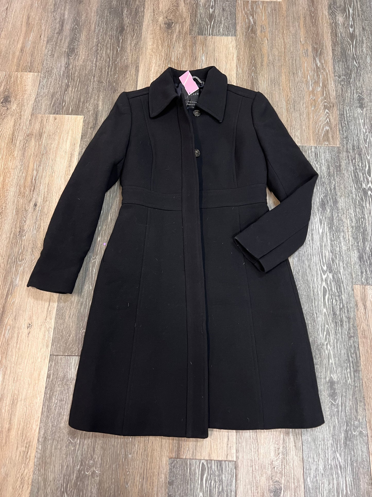 Coat Peacoat By J. Crew In Black, Size: 4