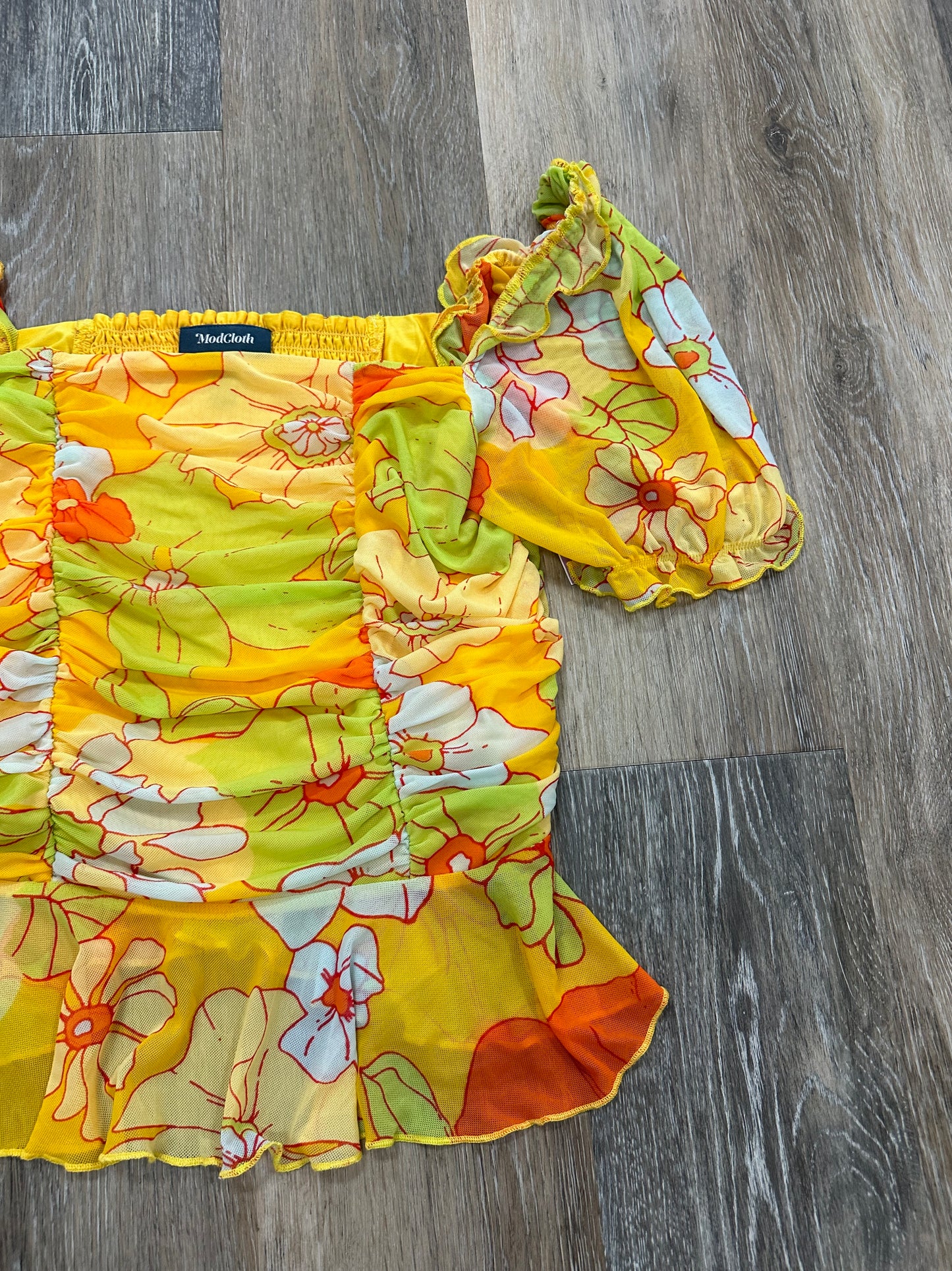 Blouse Short Sleeve By Modcloth Size: L