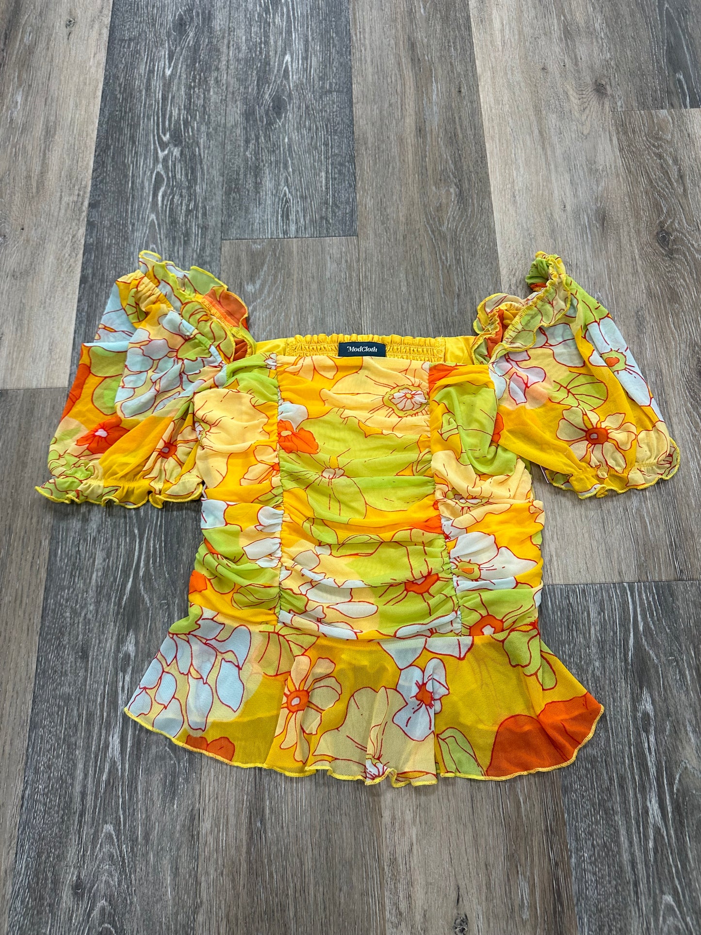 Blouse Short Sleeve By Modcloth Size: L