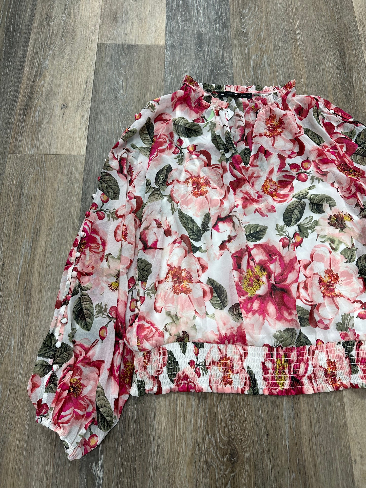 Blouse Long Sleeve By White House Black Market Size: L
