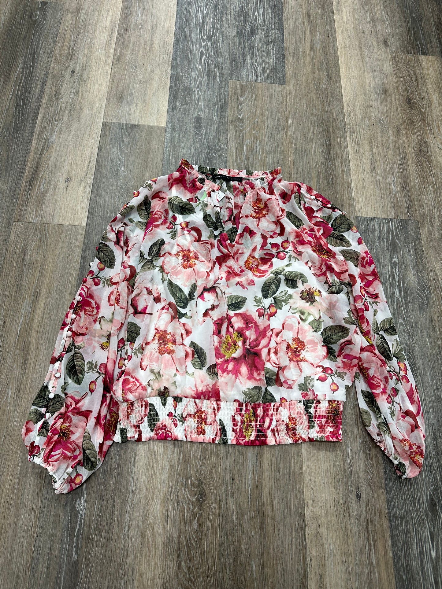 Blouse Long Sleeve By White House Black Market Size: L