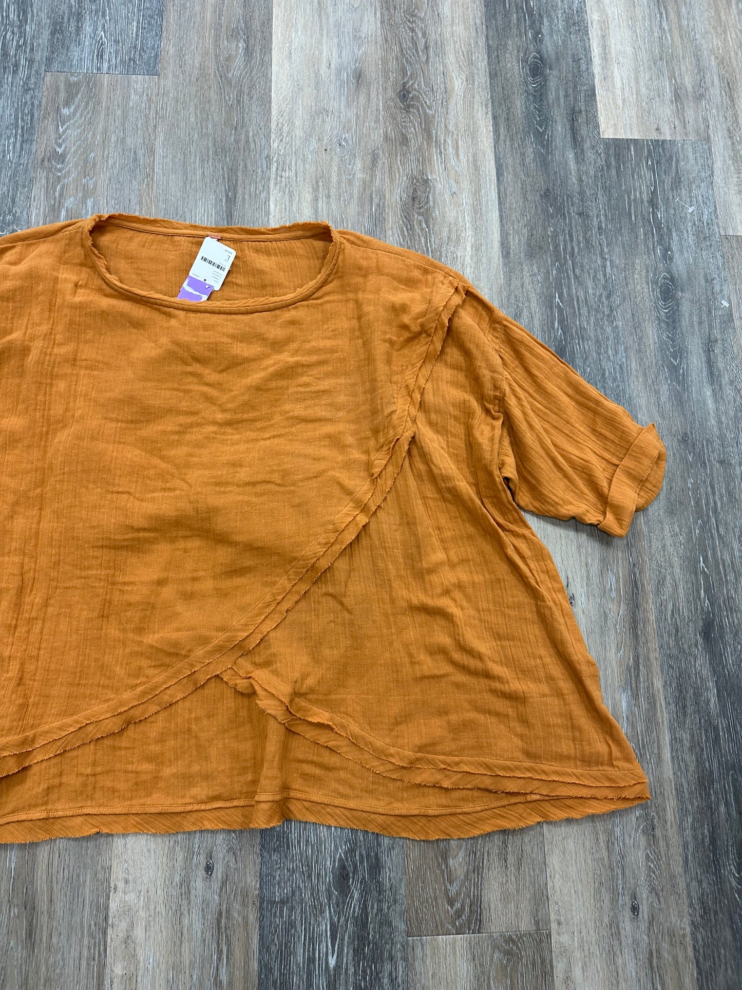 Blouse Short Sleeve By Free People Size: L