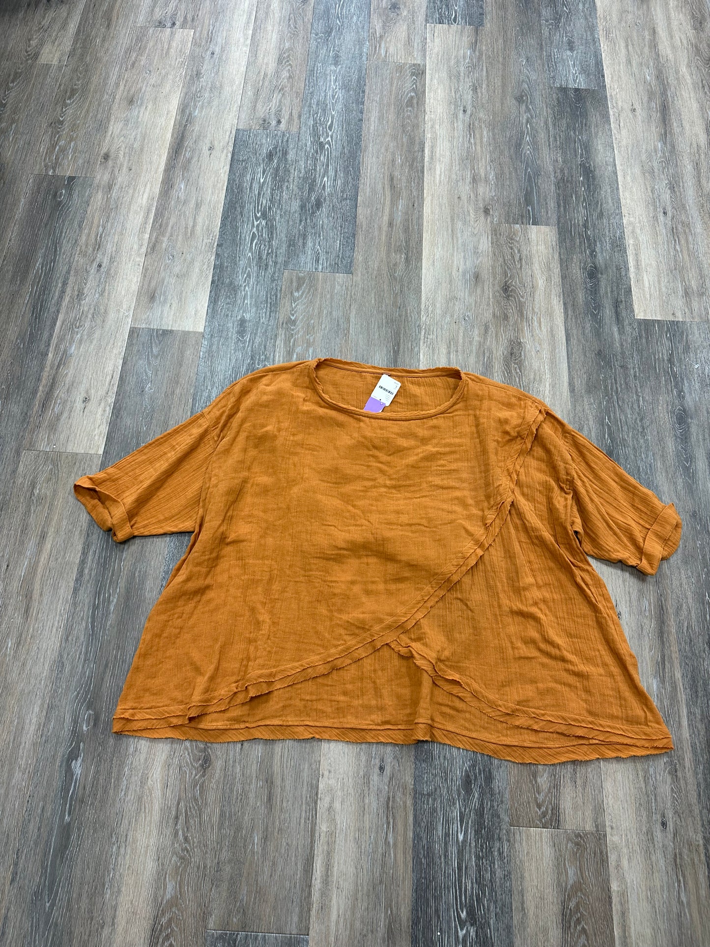 Blouse Short Sleeve By Free People Size: L