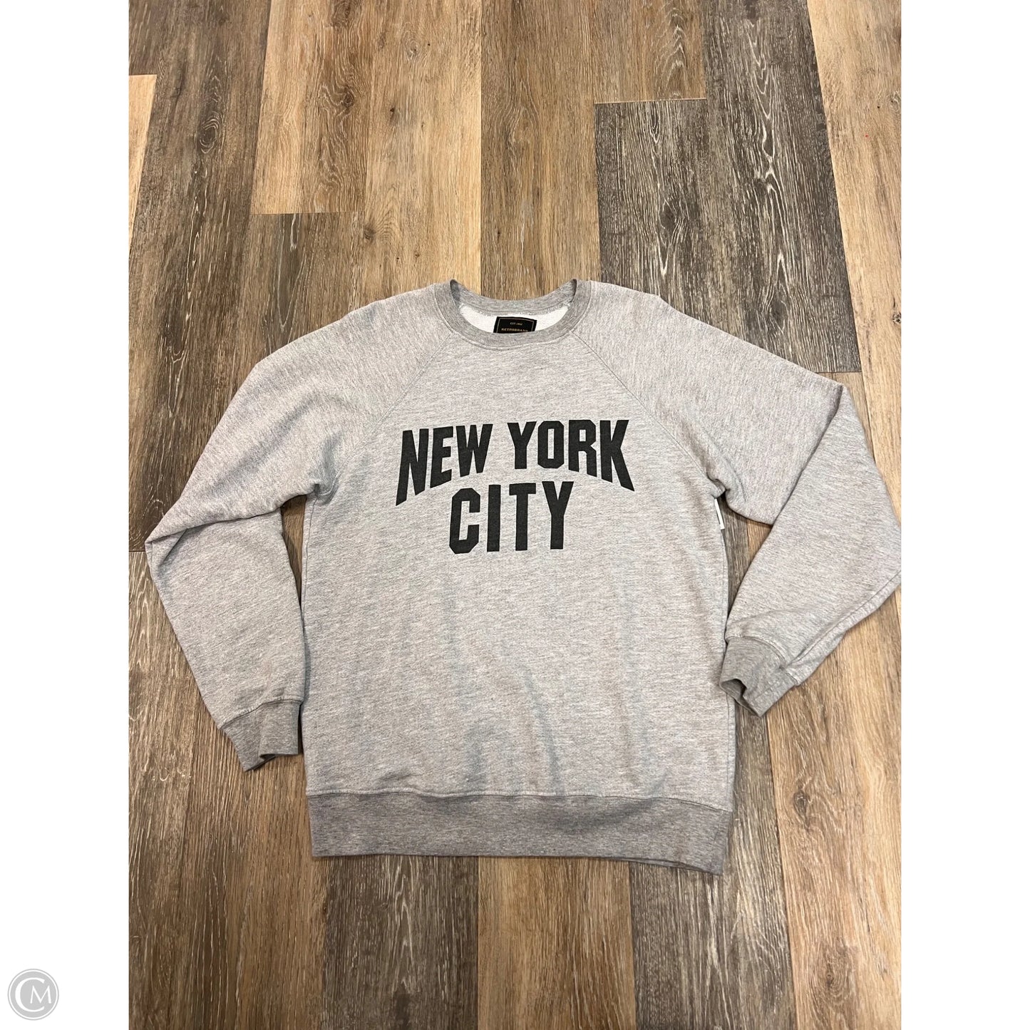 Sweatshirt Crew Neck By Retrobrand In Grey, Size: Xs