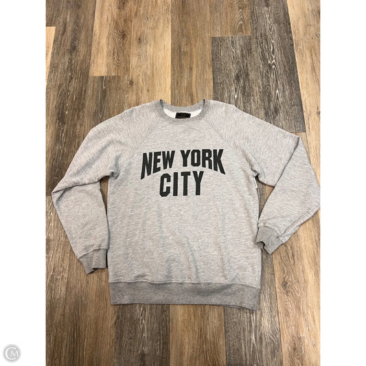 Sweatshirt Crew Neck By Retrobrand In Grey, Size: Xs