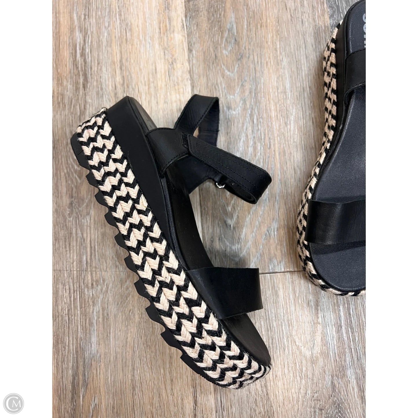 Sandals Heels Platform By Sorel In Black, Size: 8