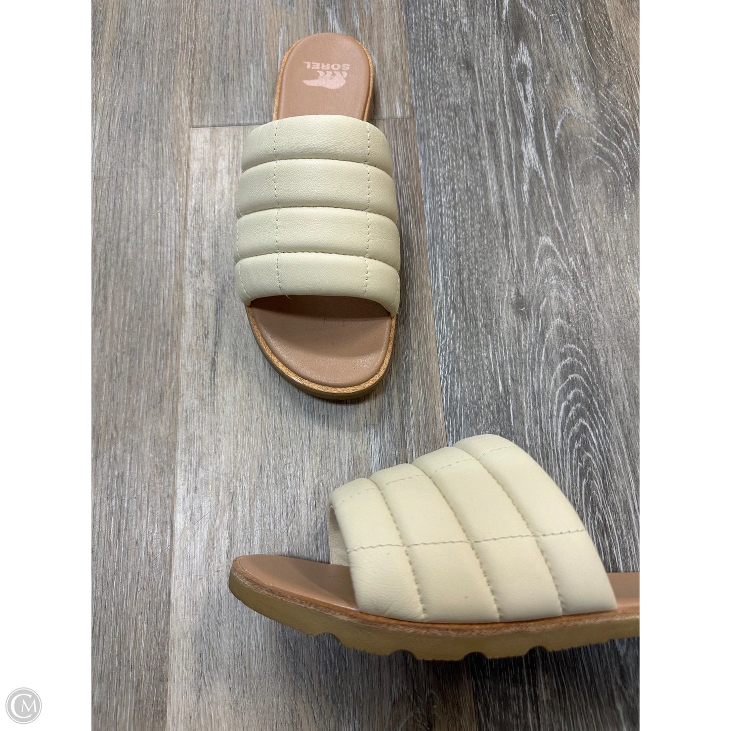 Sandals Flats By Sorel In Cream, Size: 8