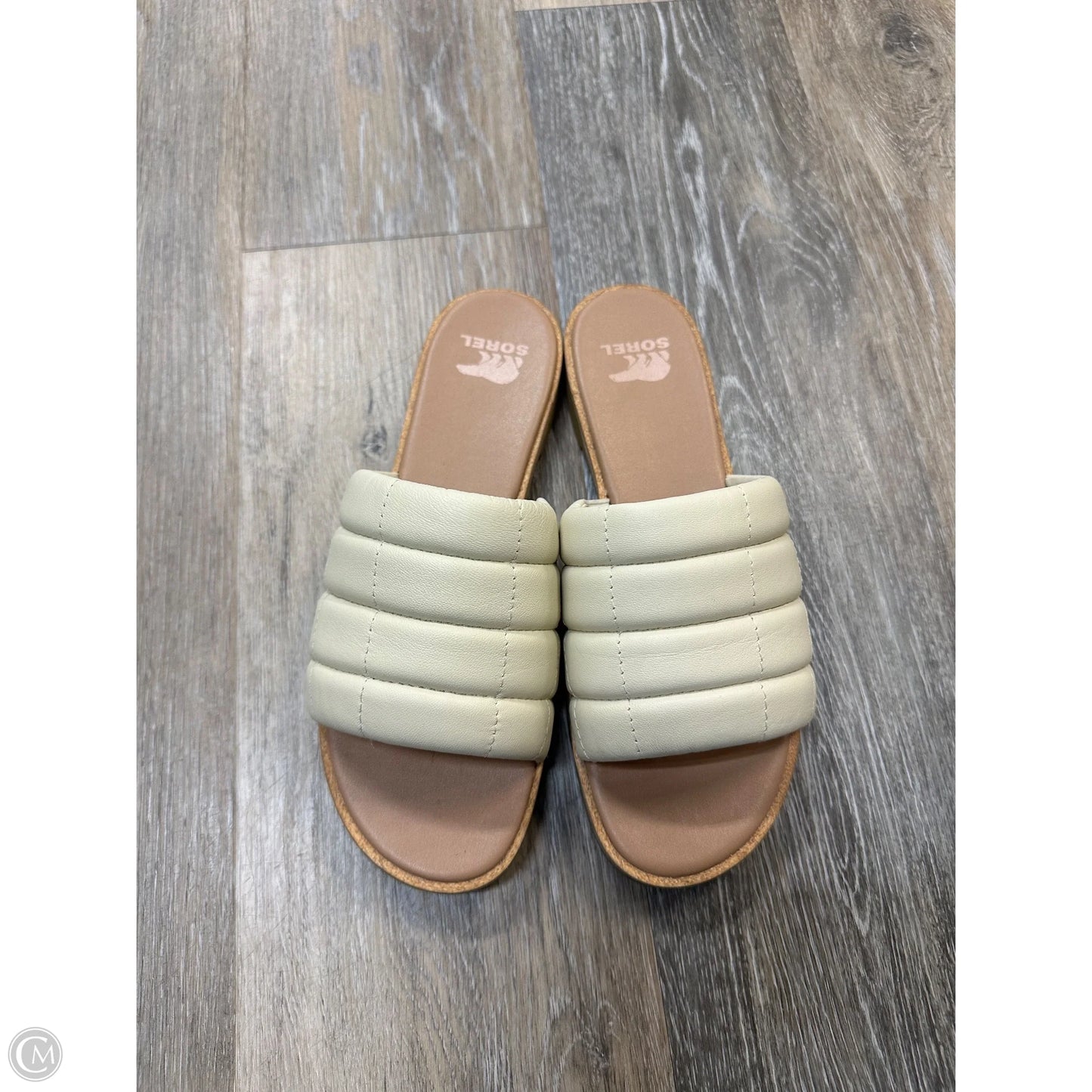 Sandals Flats By Sorel In Cream, Size: 8