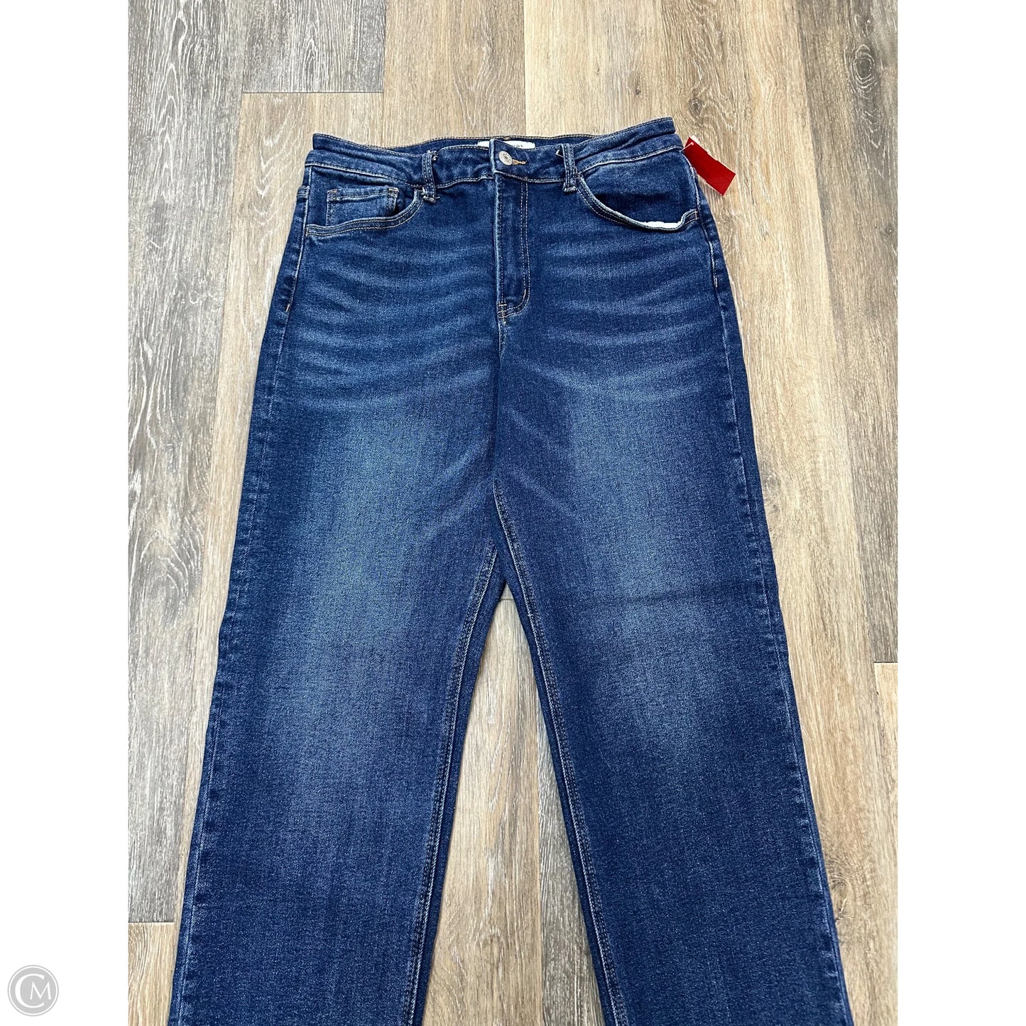 Jeans Straight By Vervet In Blue Denim, Size: 12