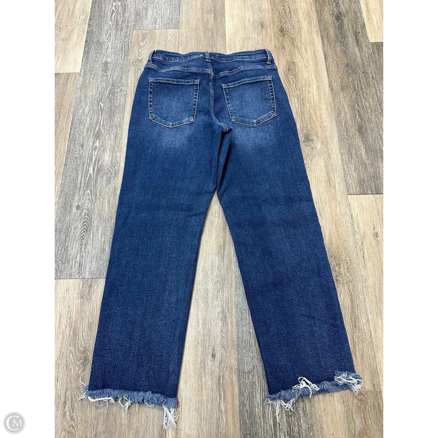 Jeans Straight By Vervet In Blue Denim, Size: 12