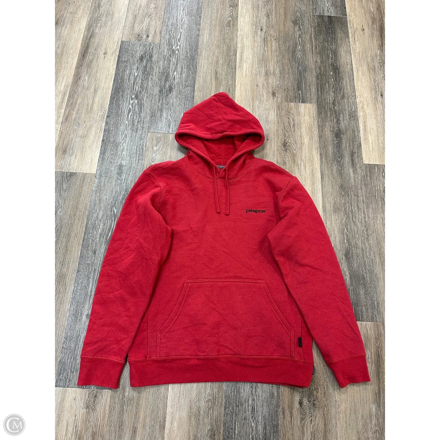 Athletic Sweatshirt Hoodie By Patagonia In Red, Size: M