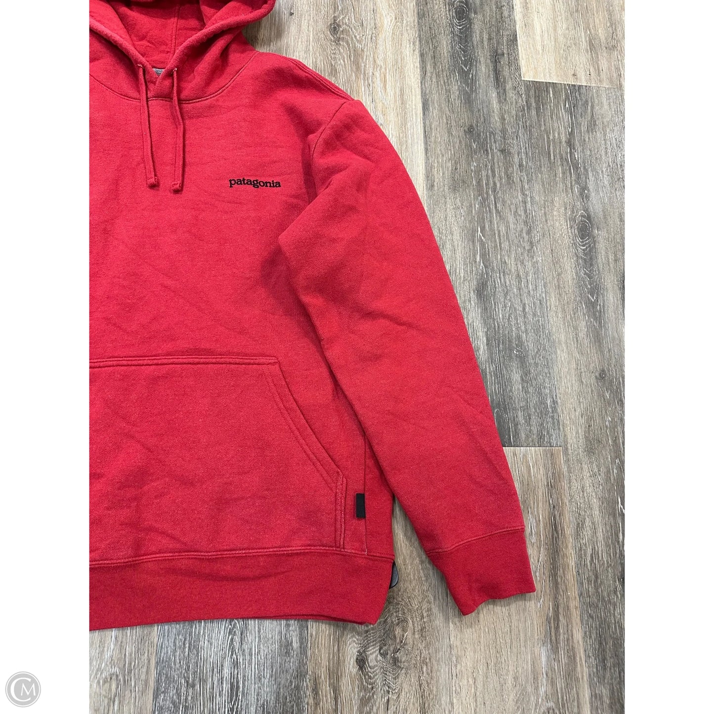 Athletic Sweatshirt Hoodie By Patagonia In Red, Size: M