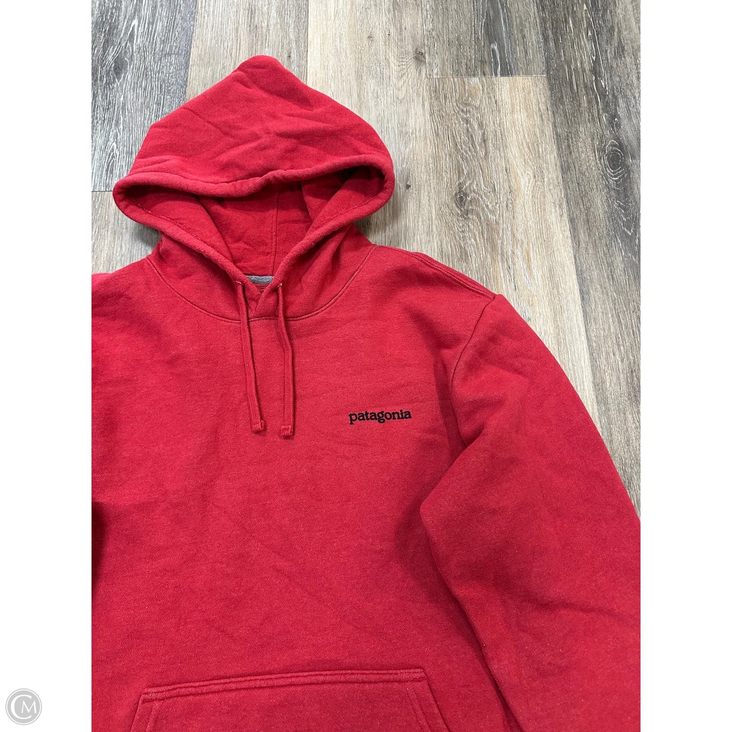 Athletic Sweatshirt Hoodie By Patagonia In Red, Size: M