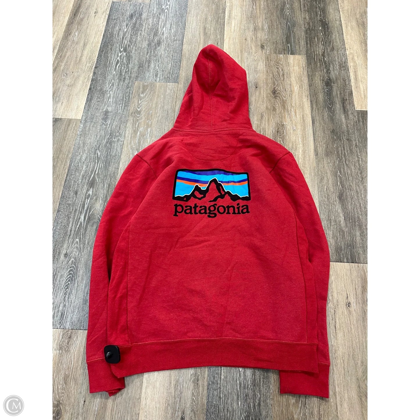 Athletic Sweatshirt Hoodie By Patagonia In Red, Size: M
