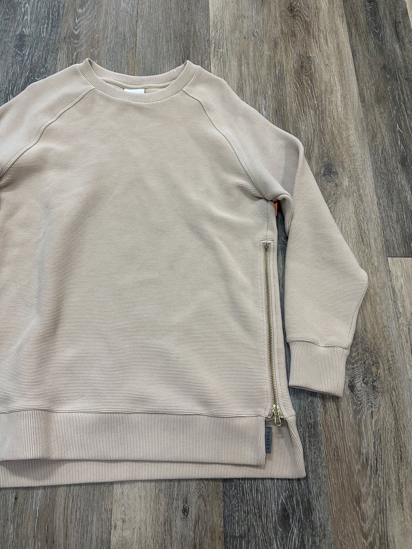 Sweatshirt Crewneck By Varley In Tan, Size: S