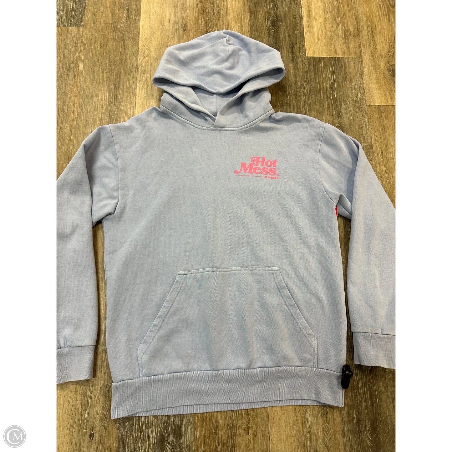 Athletic Sweatshirt Hoodie By Hot Mess In Blue, Size: M