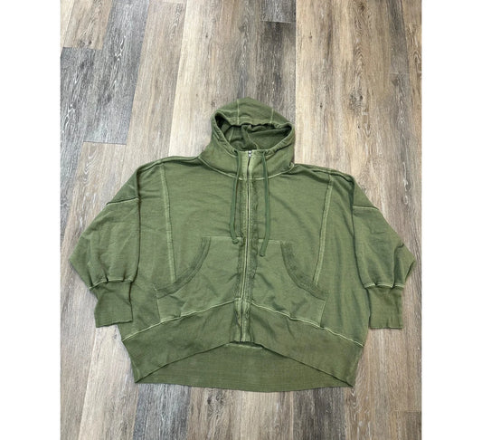 Sweatshirt Hoodie By We The Free In Green, Size: L