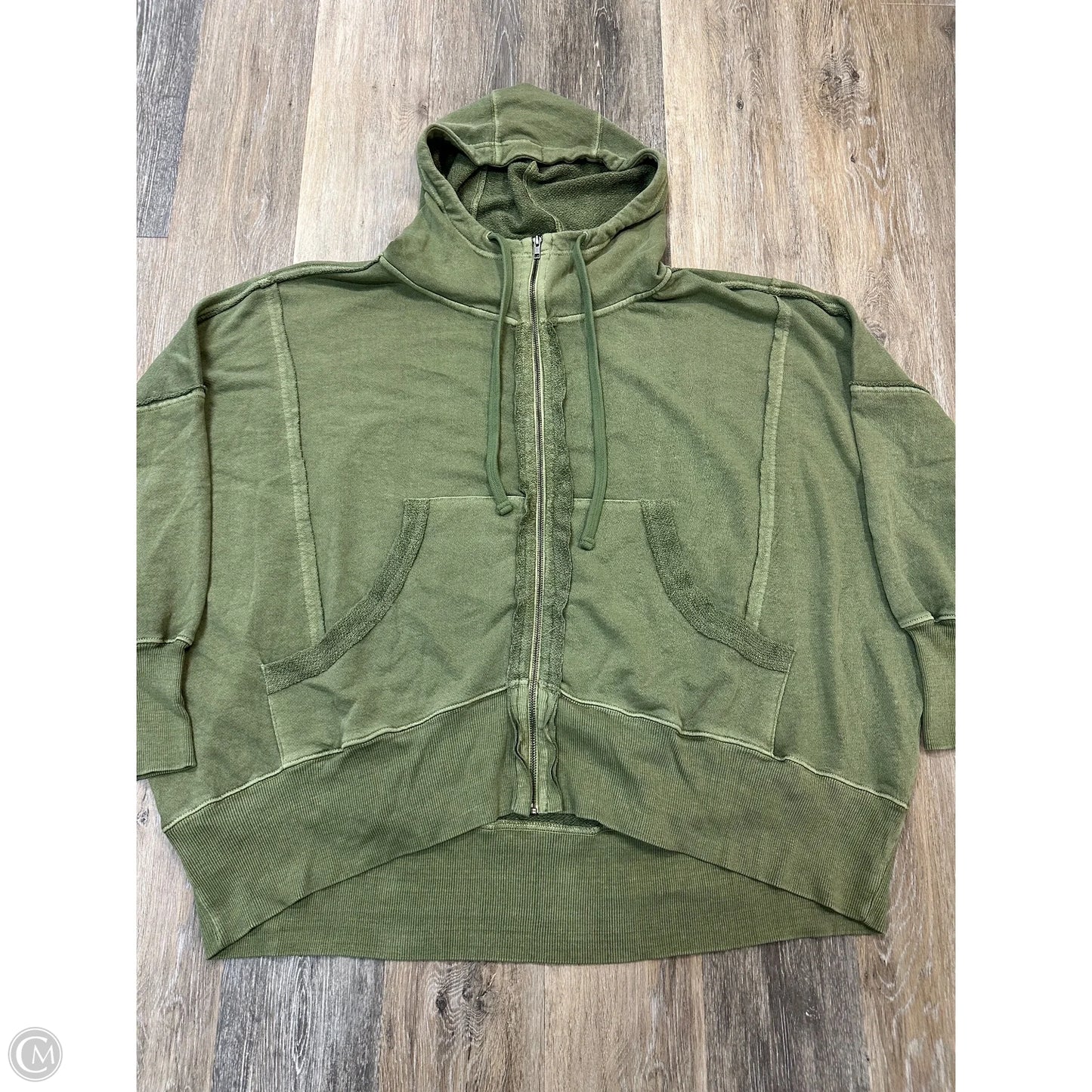 Sweatshirt Hoodie By We The Free In Green, Size: L