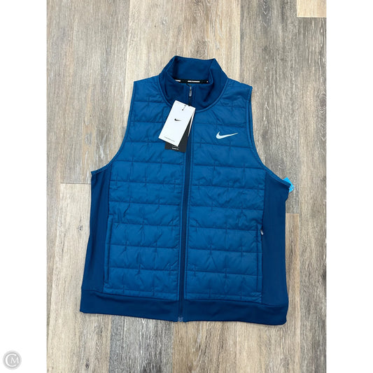 Vest Puffer & Quilted By Nike Apparel In Blue, Size: L