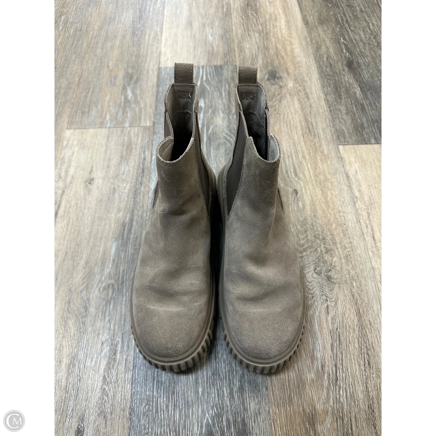 Boots Ankle Heels By Timberland In Grey, Size: 8