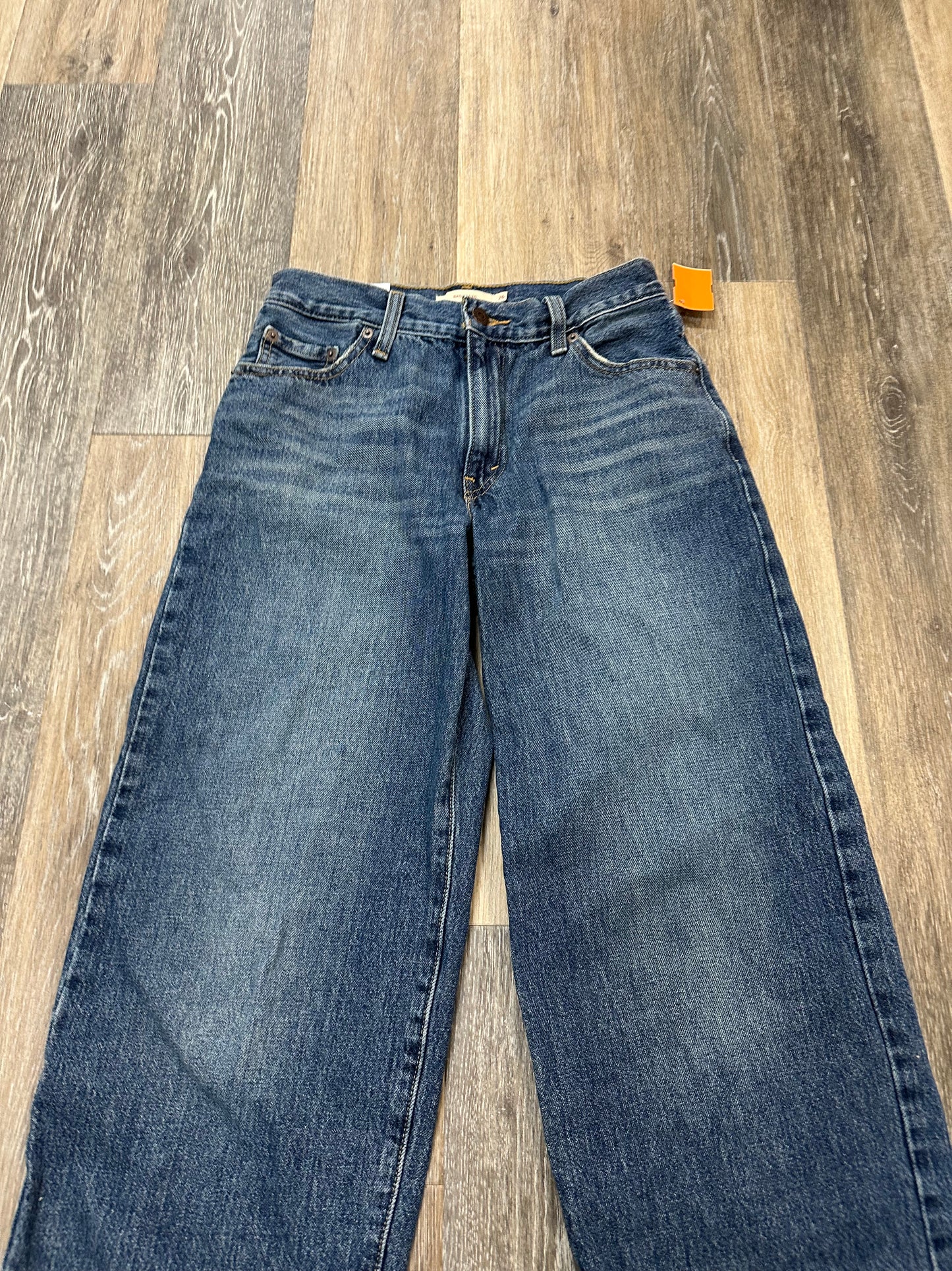 Jeans Straight By Levis In Blue Denim, Size: 2