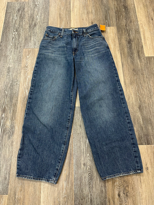 Jeans Straight By Levis In Blue Denim, Size: 2