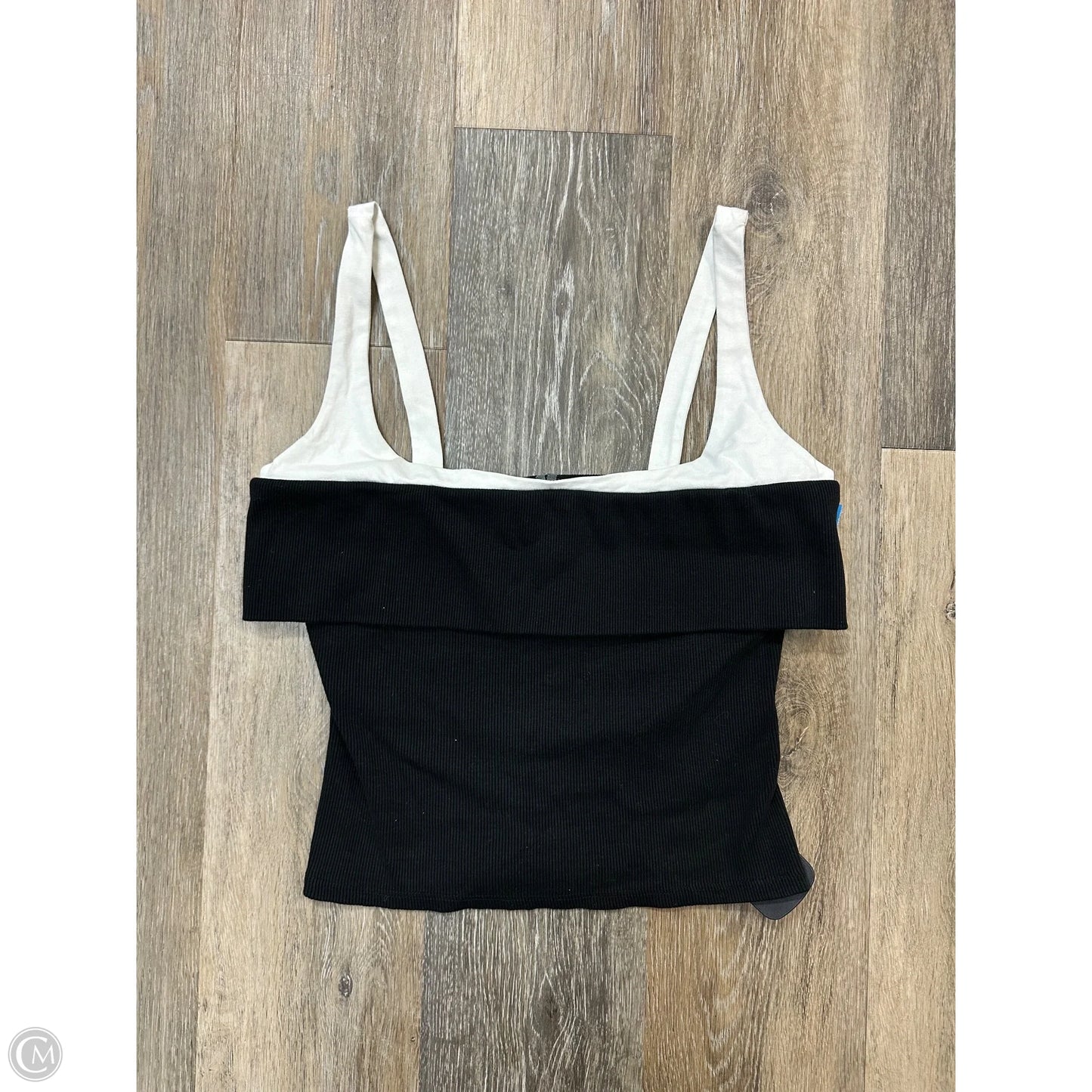 Top Sleeveless By Anthropologie In Black & White, Size: S