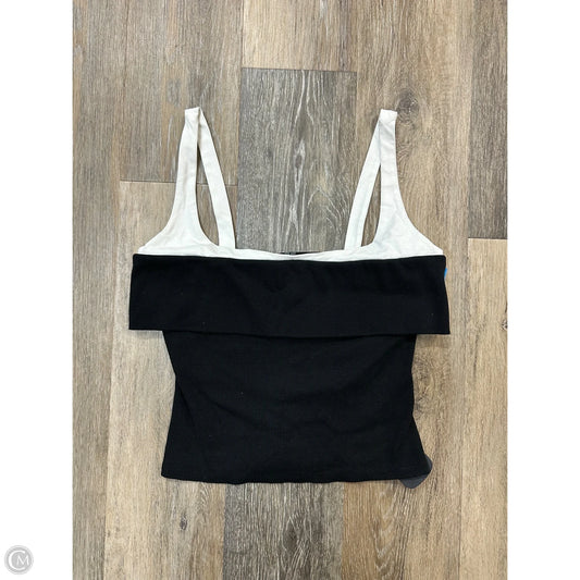 Top Sleeveless By Anthropologie In Black & White, Size: S