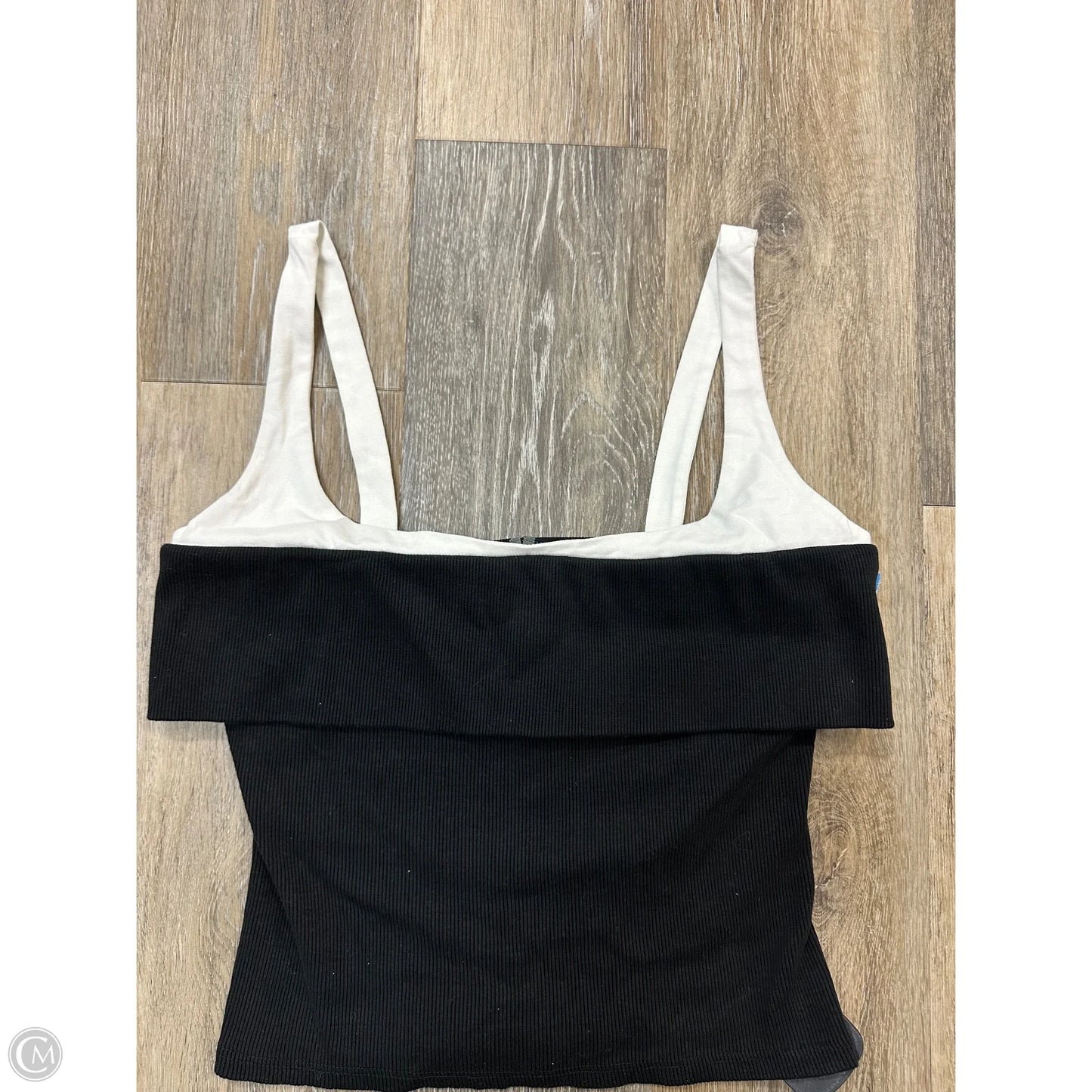 Top Sleeveless By Anthropologie In Black & White, Size: S