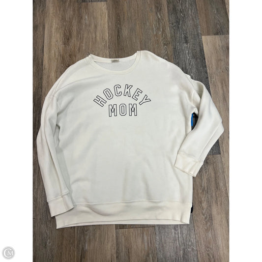 Sweatshirt Crewneck By Oat Collective In Cream, Size: 2x