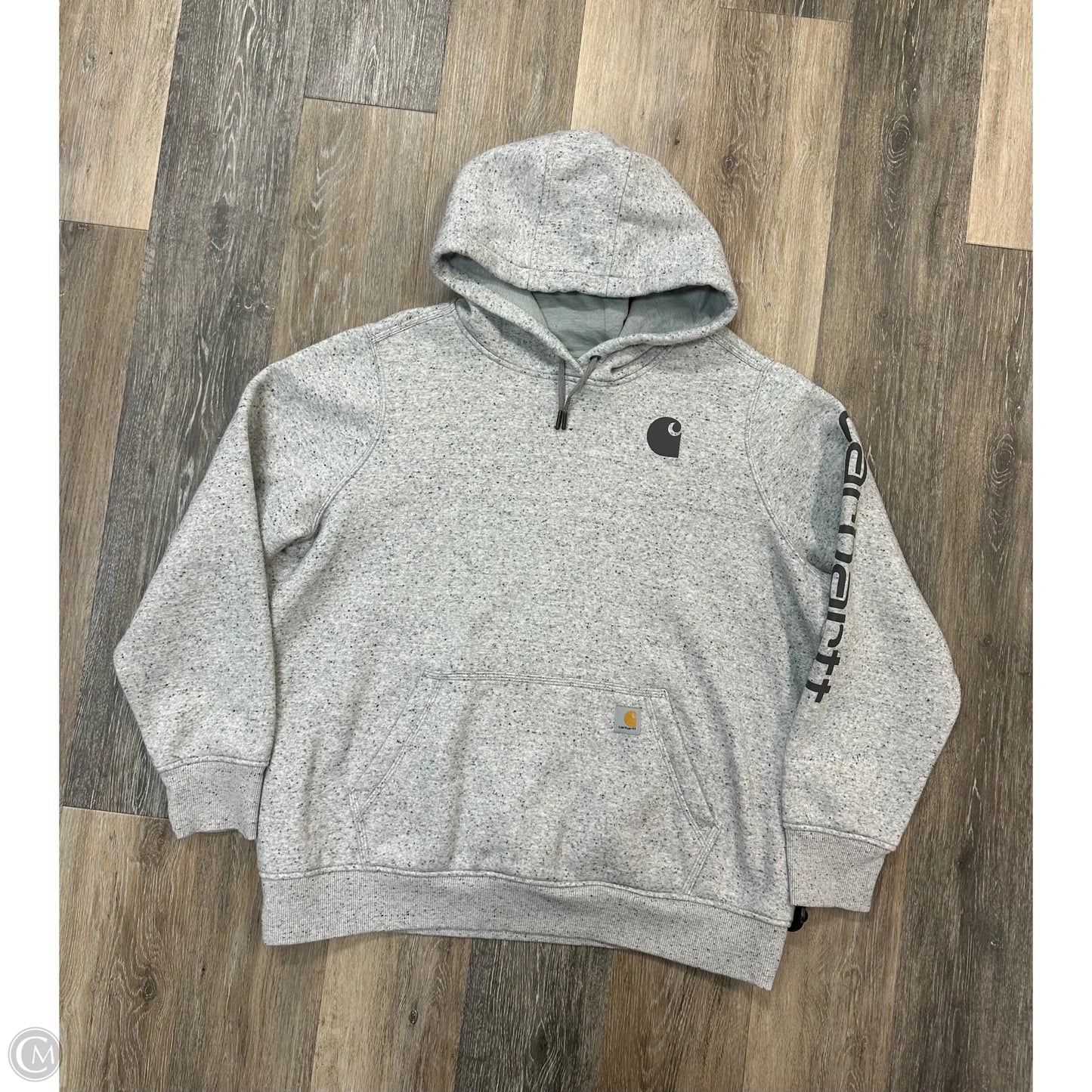 Athletic Sweatshirt Hoodie By Carhartt In Grey, Size: Xl