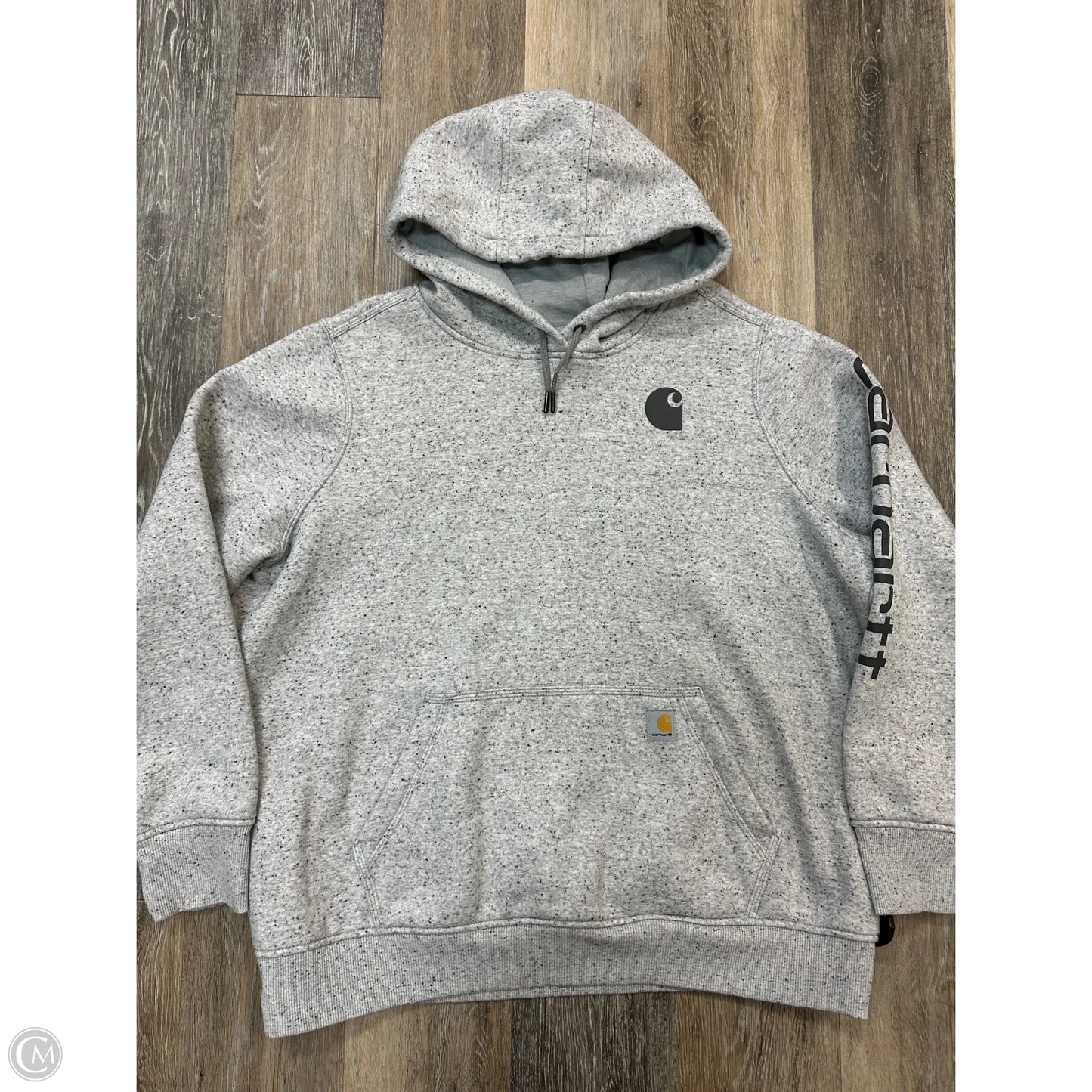 Athletic Sweatshirt Hoodie By Carhartt In Grey, Size: Xl
