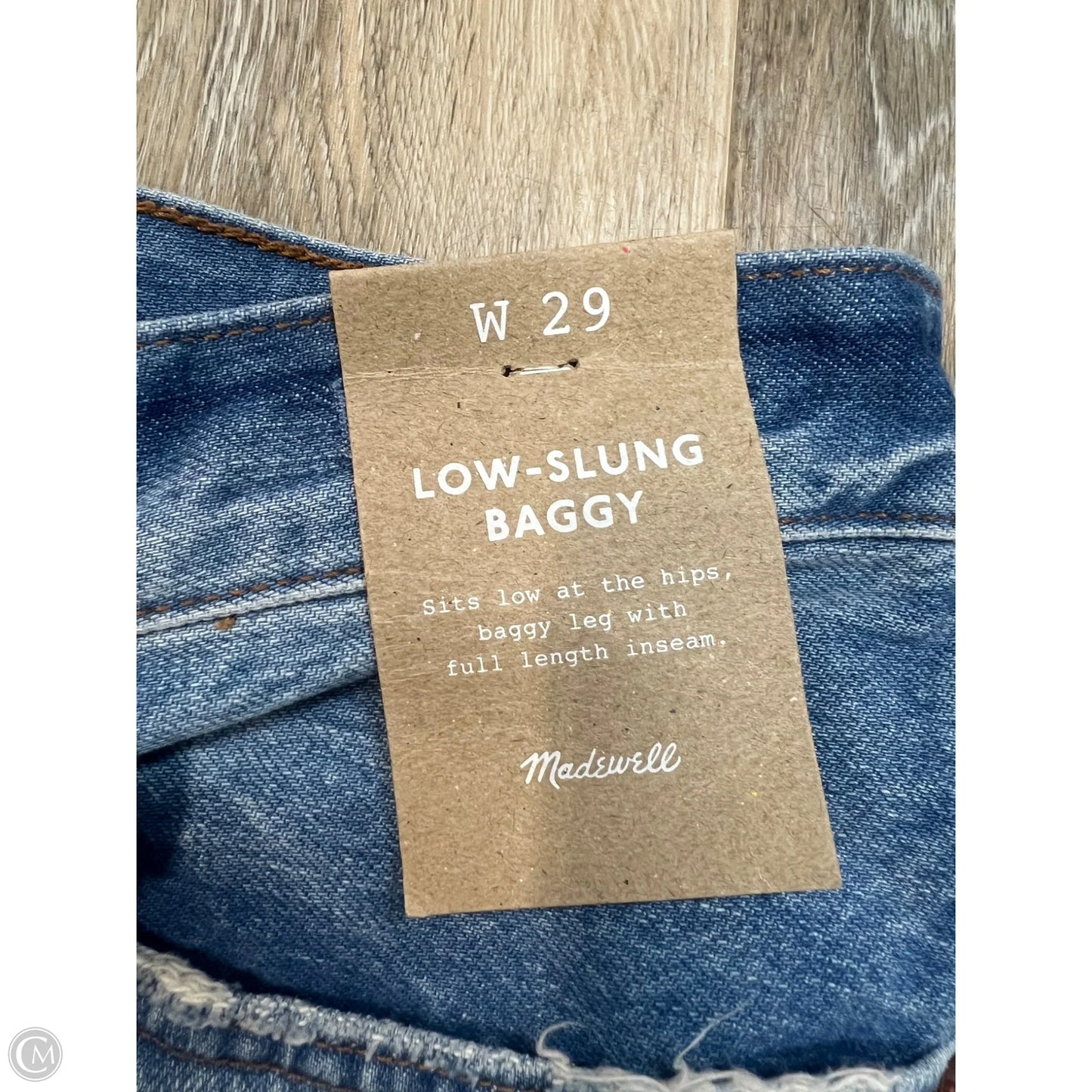 Jeans Wide Leg By Madewell In Blue Denim, Size: 8