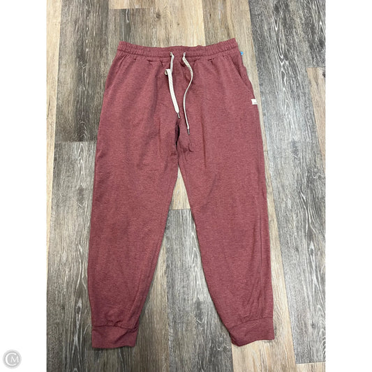 Athletic Pants By Vuori In Red, Size: M