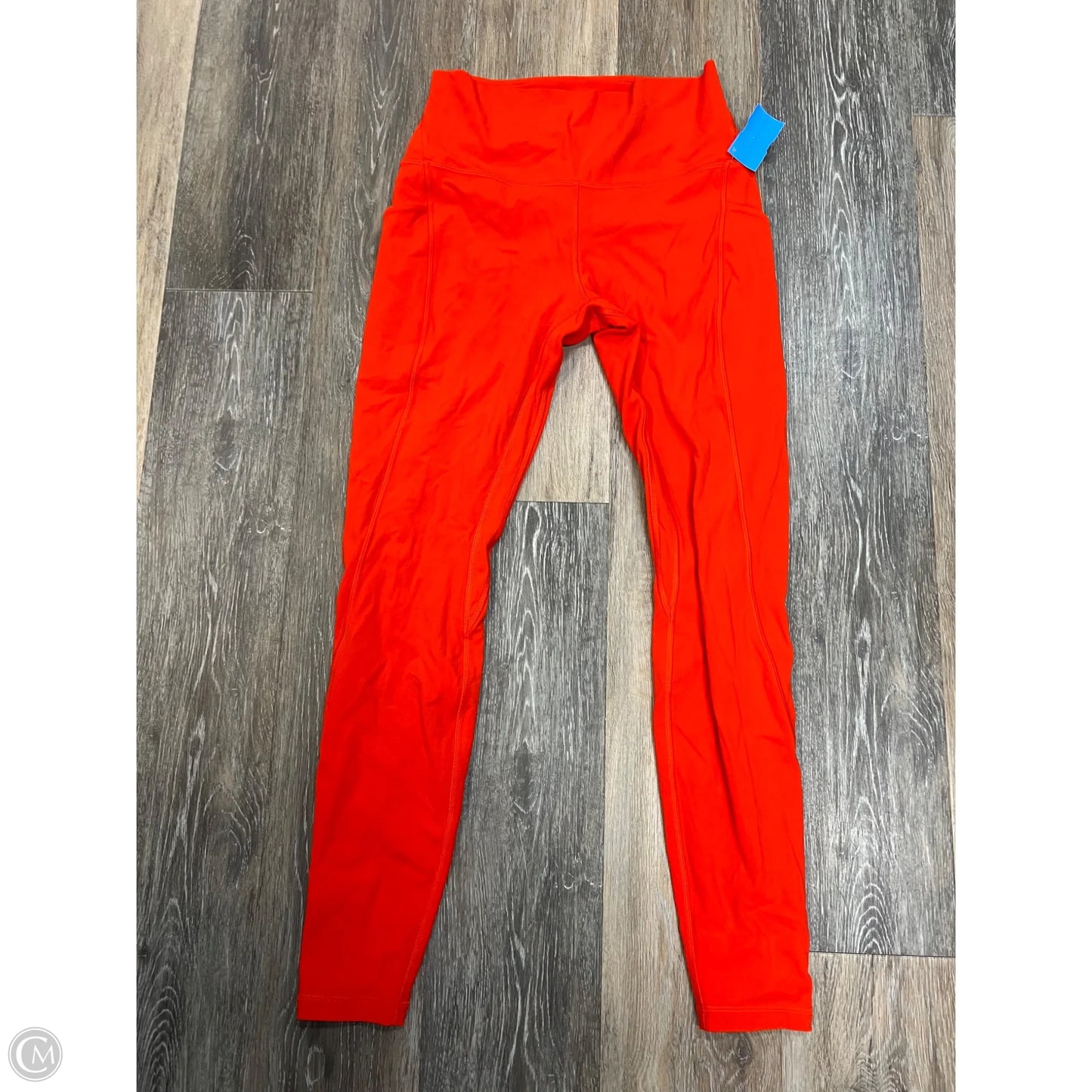 Athletic Leggings By Lululemon In Orange, Size: 8
