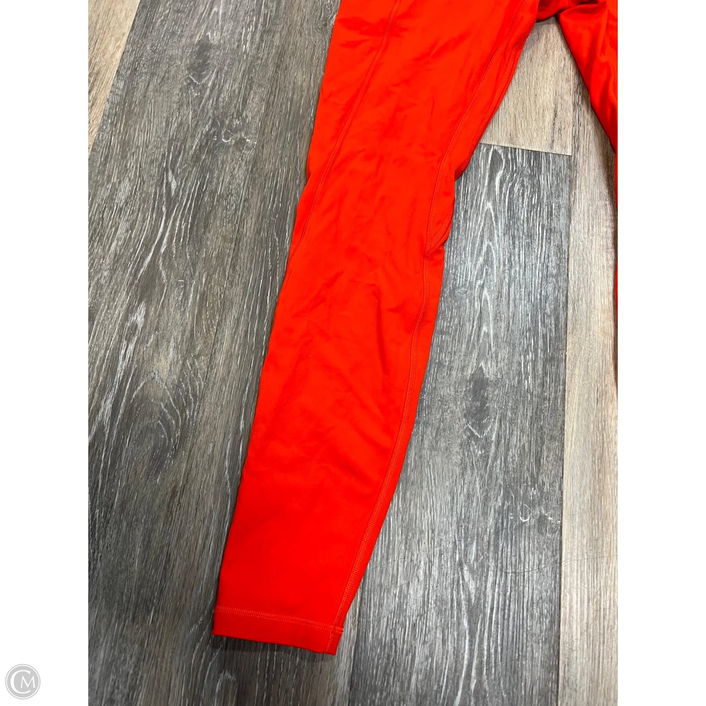 Athletic Leggings By Lululemon In Orange, Size: 8