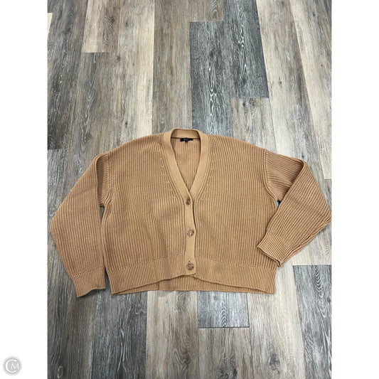 Sweater Cardigan By Quince In Tan, Size: M