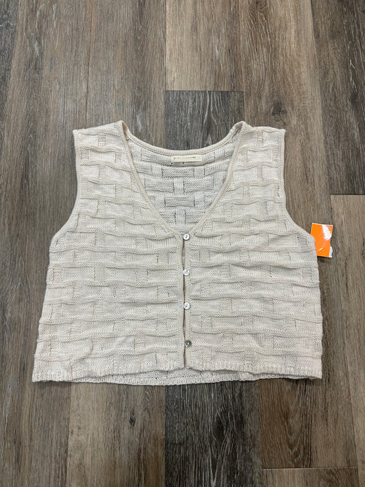 Vest Sweater By By Together In Cream, Size: L