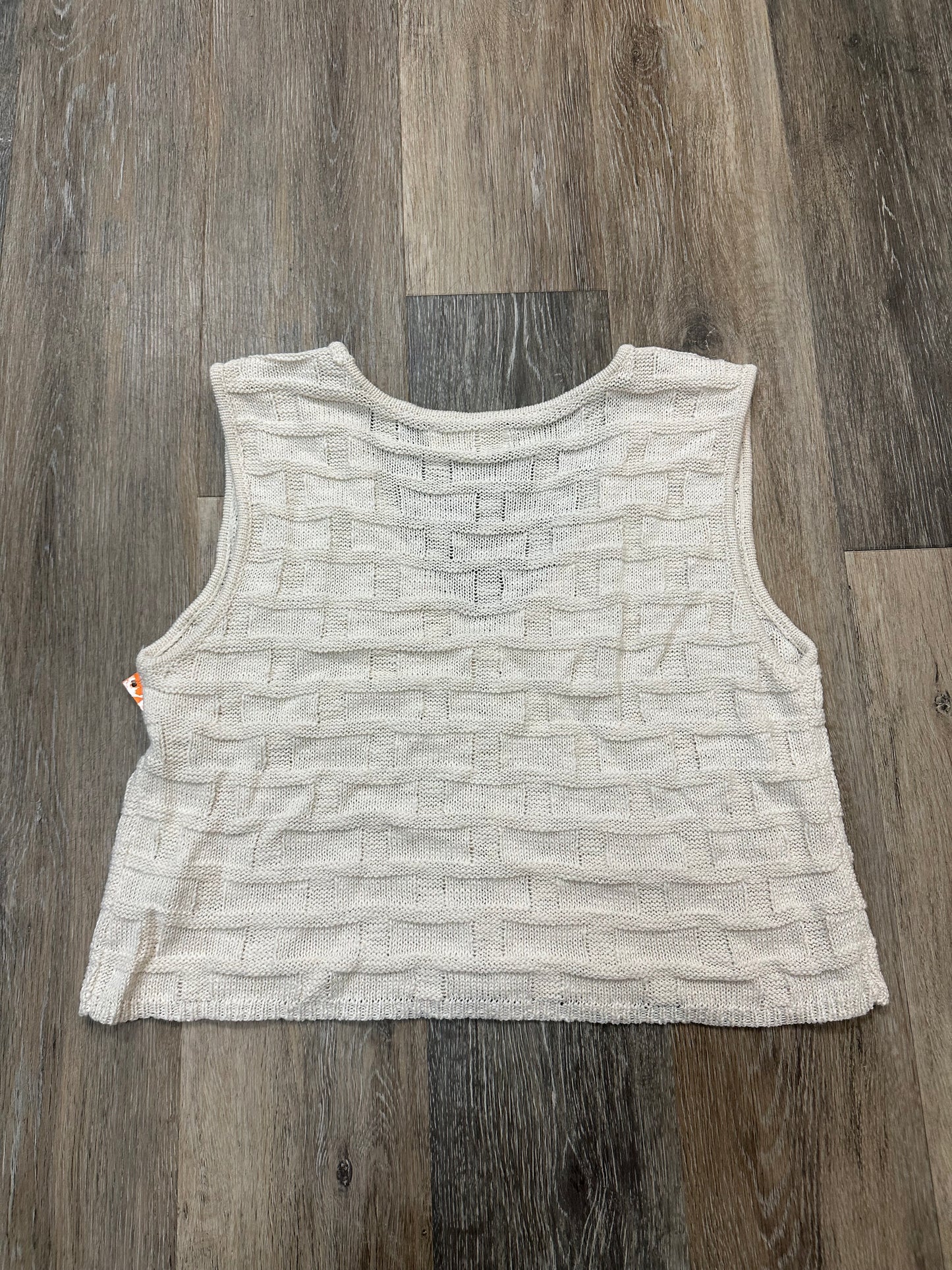 Vest Sweater By By Together In Cream, Size: L